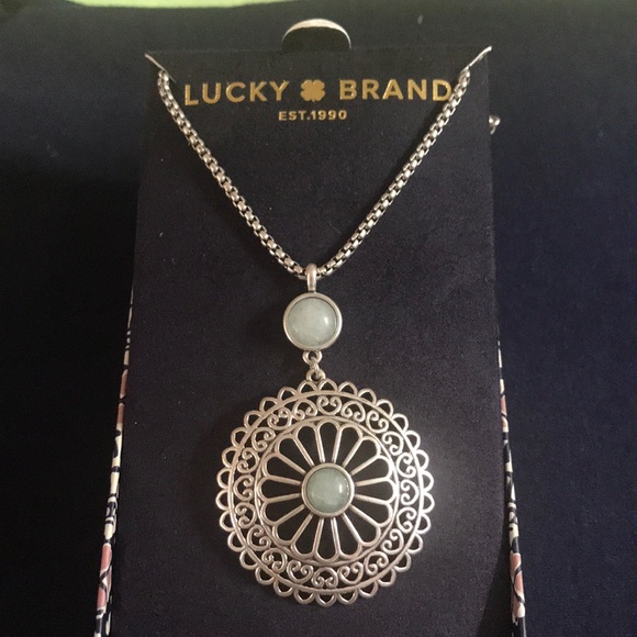 Lucky Brand Jewelry - NWT silver & gray boho leather adjustable necklace